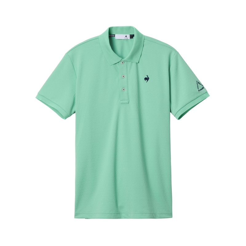 MEN`S DIAMOND PLAIN JACQUARD SHORT SLEEVED SHIRT