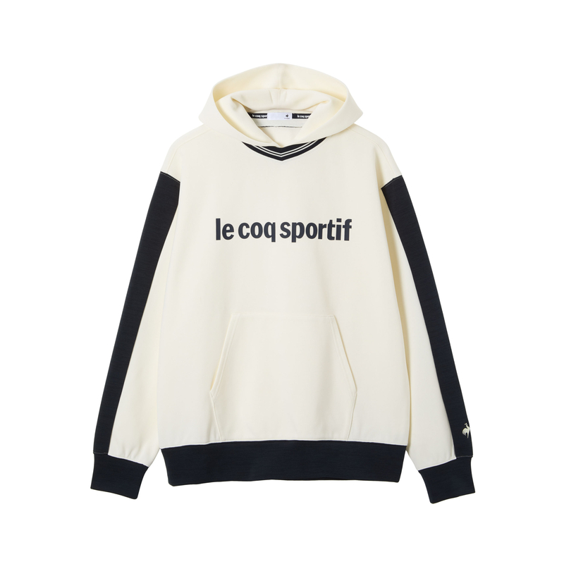 MEN`S HALF GAUGE KNIT HOODIE SWEATSHIRT