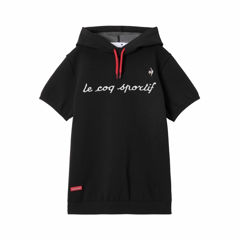 LADIES` 【DTC SMU】SHORT SLEEVE KNIT HOODIE