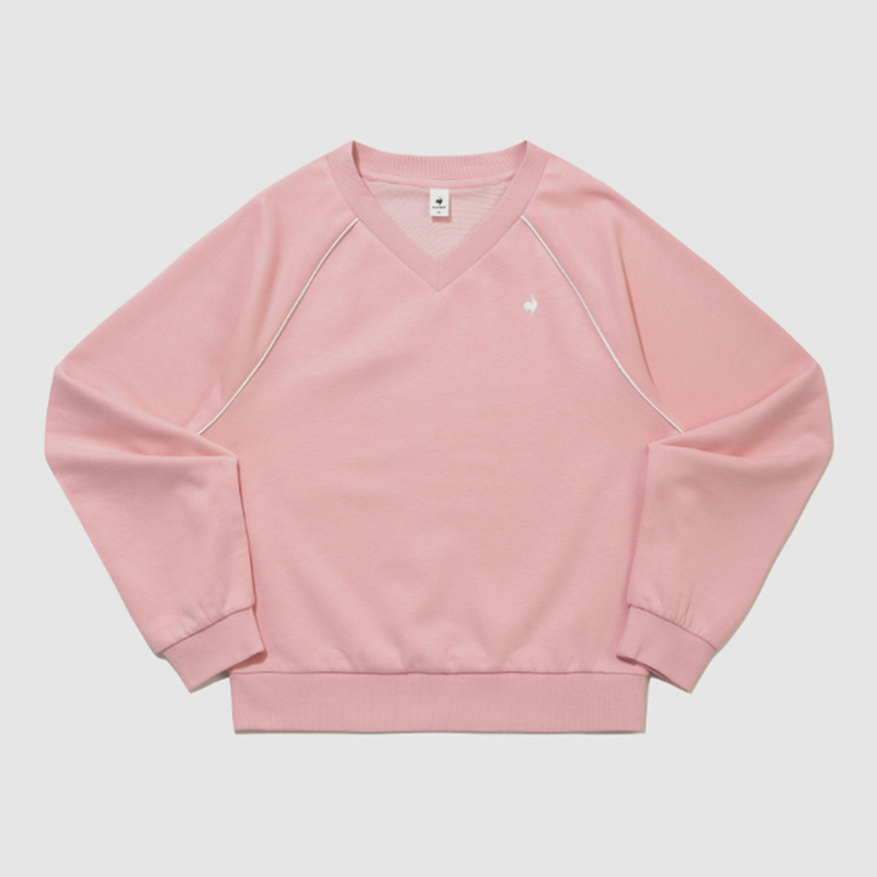 LADIES' V-NECK SWEATSHIRT