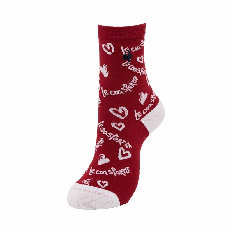 LADIES` HANDWRITTEN LOGO PATTERN SHORT SOCKS