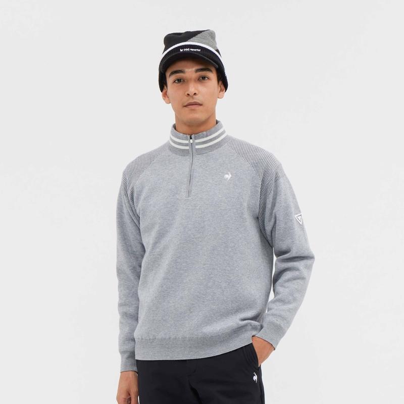 MEN`S HALF ZIP WINDPROOF SWEATER