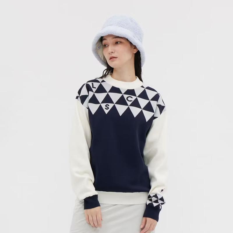 LADIES` WINDPROOF MOCK NECK SWEATER